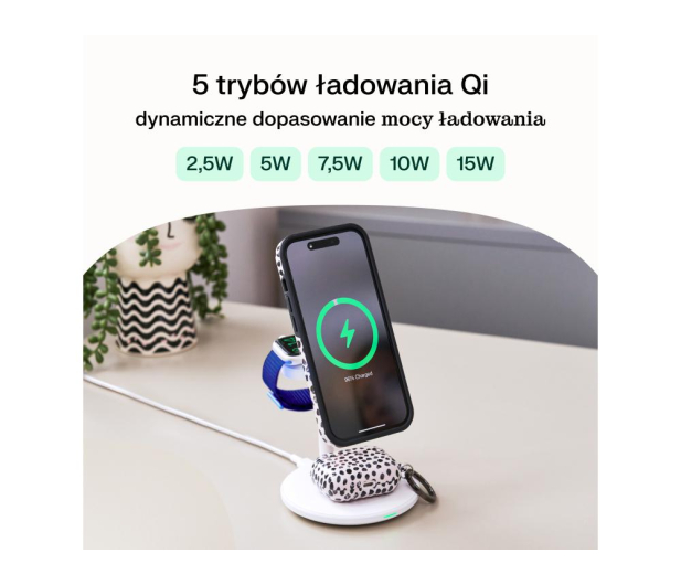 Green Cell MagScape Ładowarka Indukcyjna 3w1 MagSafe Czarny - 1299750 - zdjęcie 6
